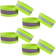 8 Bands of Reflective Bands for Wrist, High Visibility Reflective Running Accessories, Runners Belt Reflector Tape for Men and Women, Reflective Running Gear for Night Running Cycling Walking