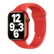 Silicone Sports Band For Apple Watch Series 4-7/SE 38mm 44mm Red