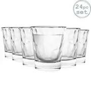 Shot Glasses Diamond Dimpled Spirit Shooter Barware Drinking Tableware 80ml x24