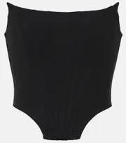 [Giuseppe di Morabito] Giuseppe di Morabito Cropped wool-blend top AU 4 black