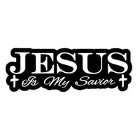 在飛比找蝦皮購物優惠-耶穌是我的救世主基督教十字架基督汽車卡車筆記本電腦貼紙貼花 