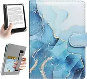 HoYiXi Universal Case for 6-6.8 inch E-Book Reader Compatible with 6.8" Kindle Paperwhite/6-6.8" Kobo Clara HD/Kobo Clara 2E,6" EReader Protective Cover Built-in Pocket,DaliBlue