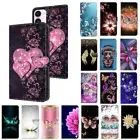 Case For Samsung S23 Ultra S22+ S21+ S21 Patterned Flip Wallet Stand Phone Cover