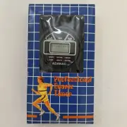 ADANAC Professional Quartz Black Timer Stopwatch
