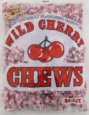 Albert's Wild Cherry Chews 240 Count Candy Bulk Candies Taffy Cherries Alberts