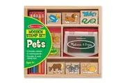 Melissa & Doug Pets Wooden Activity Stamp Set
