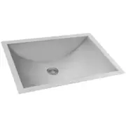 Ruvati Bathroom Sink Undermount Scratch Resistant Stainless Steel Brushed Gray