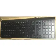Hewlett-Packard Keyboard Wired USB Black QWERTY Plastic Model SK-2026