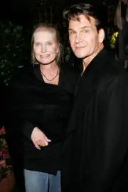 Actor Patrick Swayze his wife Lisa Niemi attend the aftershow part- Old Photo