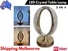 LED Crystal Table Lamp Touch Night Light USB Dimmable Bedside Atmosphere Decor