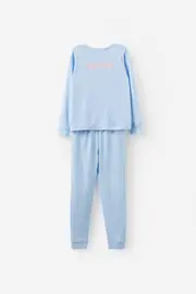[Cotton On Kids] Cotton On Kids - Serena Long Sleeve Pyjama Set License Personalised - Lcn ssc dawn blue/strawberry shortcake 7 LCN SSC DAWN BLUE/STRAWBERRY SHORTCAKE