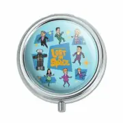 Lost In Space Cartoon Crew Floating Retro Style Pill Case Trinket Gift Box