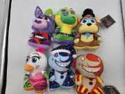 Set of 6 Five Nights at Freddy FNAF Security Breach Glamrock Plush Toys NWT Rare