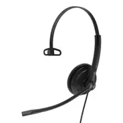 Yealink UH34 Lite Mono USB Wired On-Ear Headset - Teams Certified 1-Mic Noise Cancellation / In-Line Controls / Foamy Ear Cushion [1308046]