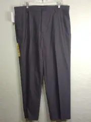 Dockers Signature Khaki Mens Flat Front Pants Classic Fit Black 36 x 30 NWT $58