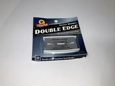 Shop Rite Platinum Chrome Double Edge Razor Blades - NIB, 10 Blades in Box