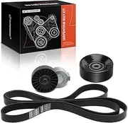 Engine Serpentine Belt Drive Kit W/Tensioner & Idler Compatible with Dodge Caravan, Grand Caravan & Chrysler Grand Voyager & Plymouth Grand Voyager 3.3L 3.8L 2000 3.3L