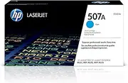 HP 507A Genuine Original Cyan LaserJet Toner Cartridge works with HP LaserJet Enterprise 500 color M551n, MFP M575dn, HP Laserjet Enterprise 500 color MFP M575fw (CE401A)