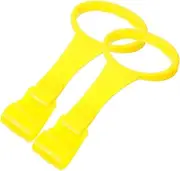 Yardwe 1 Pair Pull Rings for Crib Portable Bed Stand Up Rings Lightweight for Walking Exercise Capture Attention
