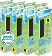 Filtro HEPA B puro, elimina 99.97% de contaminantes, 4-pack, negro/amarillo.