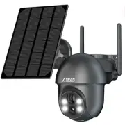 ANRAN Solar Battery Powered 3MP PTZ Wireless Security Camera Outdoor WiFi CCTV