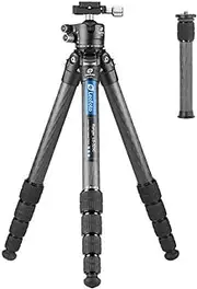 [LEOFOTO] LS-325C+LH-40 Travel Tripod Kit LH-40 Carbon Fiber CF 5 Section & 40mm Low Profile Ball Head