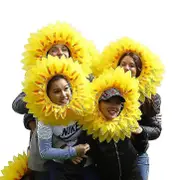 Funny Sunflower Headwear For Party And Festival Games - Performance Props Hat 58cm