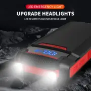 20000mAh Car Battery Jump Starter w/LED Lamp Power Bank Booster USB Fast Charger