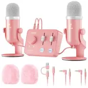 ASMR Microphone Equipment Bundle With Audio Interface, Immersive 3D Stereo, D...