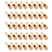 40 Pcs Mini Wooden Spoon, Mini Bath Salt Spoon, Wooden Candy Spoon, Washing Powder Spoon Spoon Set Wood Color