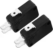 Mipcase 2Pcs Door Interlock Switch for Microwave Oven Fridge Replacement Part with Travel Design Compatible with Various Kitchen Appliances Easy Installation
