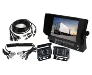 Elinz 7" Monitor Caravan 2 Reversing Camera 4PIN 3AV MIC 12V 24V Trailer Cable Coil