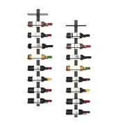 Wall Mounted Wine Rack 9 Bottle Wall Mounted Wine Rack Adjustable and Separab...