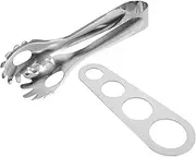 Generic All-in-one Pasta Utensils Set Stainless Steel Pasta Server Tongs Measuring Tool for Portion Control