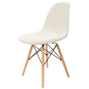 SKDL Replica Eames DSW Eiffel Chair Textured Ivory & Natural