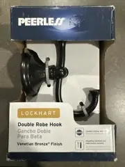 Peerless LKW35-VBR Double Robe Towel Hook Bath Accessory Venetian Bronze Finish