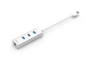 mbeat Hamilton 3-port USB 3.0 Hub with Gigabit LAN