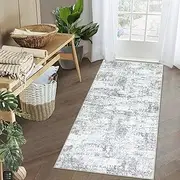 Cekene Runner Rugs for Hallway 65x120cm Non Slip Kitchen Runner Mat Washable Soft Modern Area Rug Runner Low Pile Floor Mats for Front Door Entryway Bedroom Bathroom
