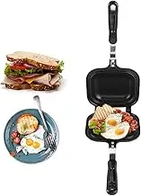 Even Heat Distribution Breakfast Maker Double Sided Multifunction Fry Pan Toaster Nonstick Baking Pan - Toasters