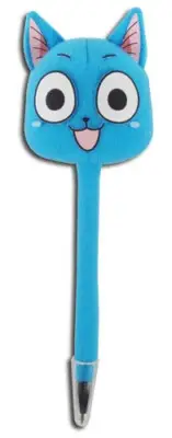 Fairy Tail Happy Licensed Anime Blue Plush Pen GE-84071
