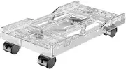 Generic Desktop Rolling Stand, PC Holder Cart, Hollow Design, Computer Case Stand, Stand for Game Room, Office, Under Desk, White