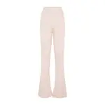 [Peserico] Peserico-Nude Fleece Wool Flare Knit Rib Pant-Donna 42 IT