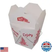 Pack of 15 Chinese Take Out Boxes PAGODA 8 oz / Half Pint Party Favor and Foo