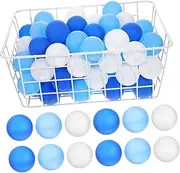 GANAZONO 120 Pcs Table Tennis Balls Vibrant Colored Training Balls for Games Durable Material Precision Workmanship for Competitions Parties Decorations