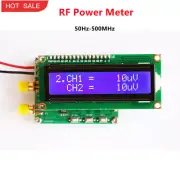 50Hz-500MHz Two-Channel Digital RF Power Meter -80 To +10DBm w/Button HP355