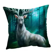Fantasy Animal Art Forest Deer God Cushion Cover