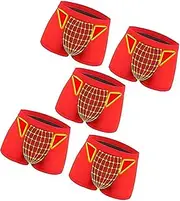 [DaoGeSir] Magnetic Therapy Energetic Men Underwear 5-Packs Tourmaline Prostate Therapy Panties Health Care Enlargement Panties