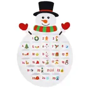 Countdown to Christmas Advent Calendar Decorative and Reusable Countdown Cale...