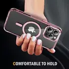 For iPhone 16 Pro Max 15 14 Plus 13 12 11 Rugged Clear Magnetic Slim Case Cover