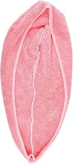 SAFIGLE Absorbent Hair Drying Cap with Button Closure Quick Drying Shower Wrap for Smooth Frizz Hair for Bathing and Spa Use Fleece Material Lightweight and Easy
